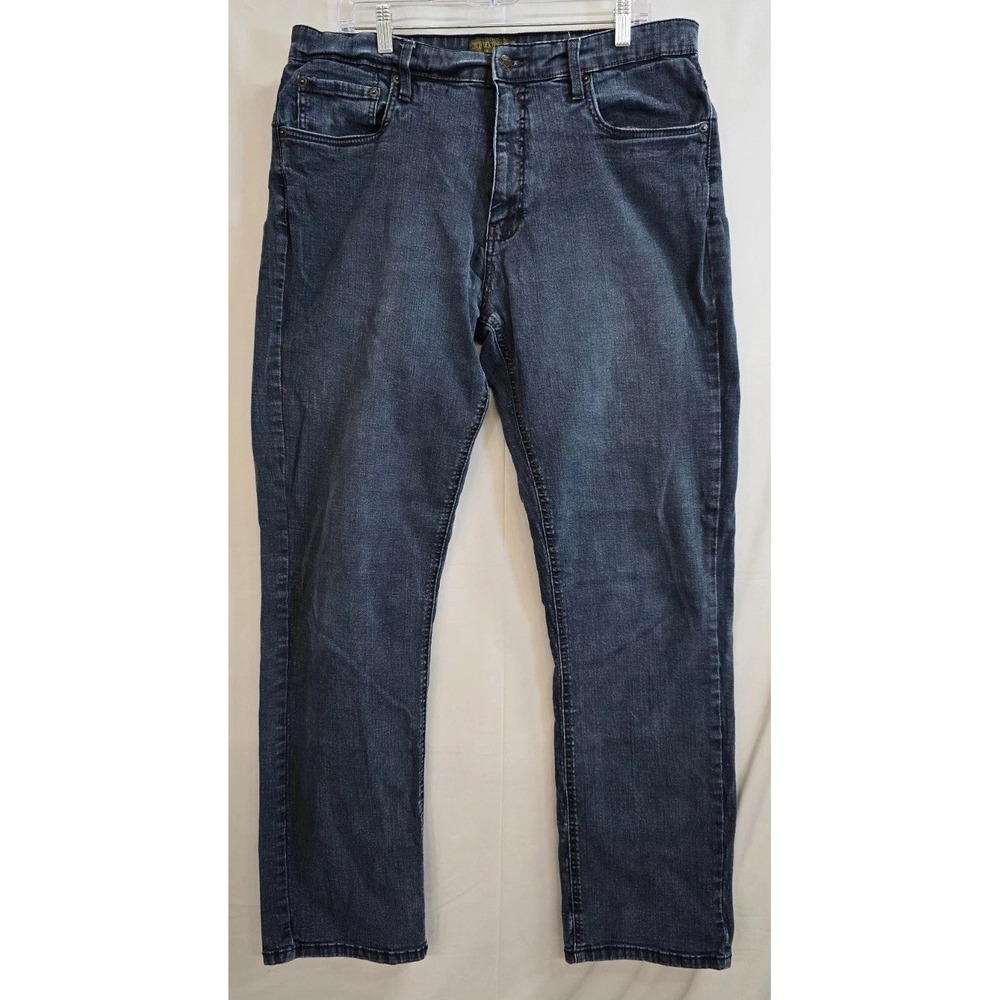 Urban Star Straight Jeans Mens 38X34 Gray Denim Cotton Stretch Easy Wear Pockets